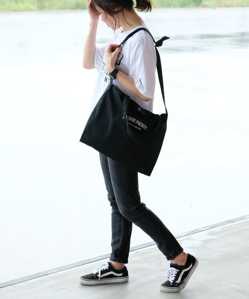 FREDRIK PACKERS（フレドリックパッカーズ）の「【FREDRIK PACKERS/フレドリックパッカーズ】10oz DAILY TOTE L（トートバッグ・レディース・ホワイト/ブラック/ダークグリーン/ネイビー/レッド・FREE）」の7枚目の写真