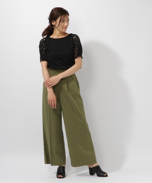 laboratory work（ラボラトリーワーク）の「袖３Dコードレースプルオーバー（Tシャツ/カットソー・レディース・ホワイト/イエロー/ブラック・MEDIUM）」の13枚目の写真