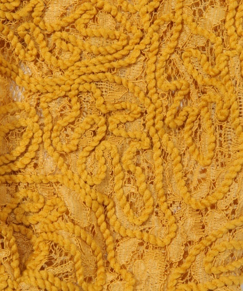 laboratory work（ラボラトリーワーク）の「袖３Dコードレースプルオーバー（Tシャツ/カットソー・レディース・ホワイト/イエロー/ブラック・MEDIUM）」の14枚目の写真