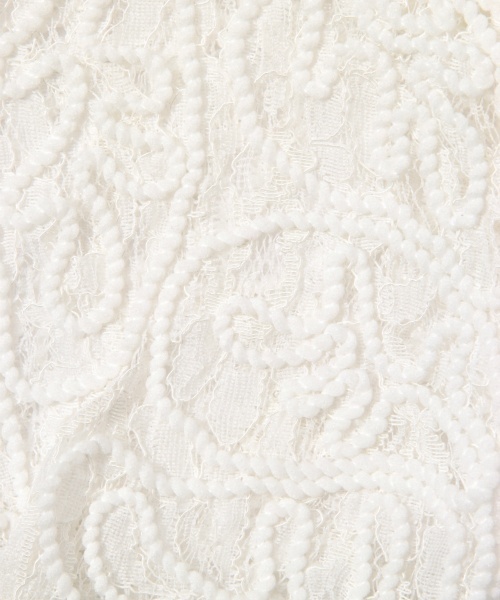 laboratory work（ラボラトリーワーク）の「袖３Dコードレースプルオーバー（Tシャツ/カットソー・レディース・ホワイト/イエロー/ブラック・MEDIUM）」の20枚目の写真