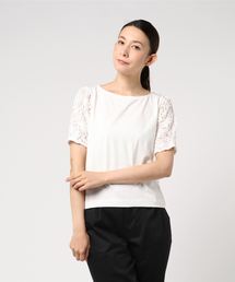 laboratory work | 袖３Dコードレースプルオーバー(Tシャツ/カットソー)