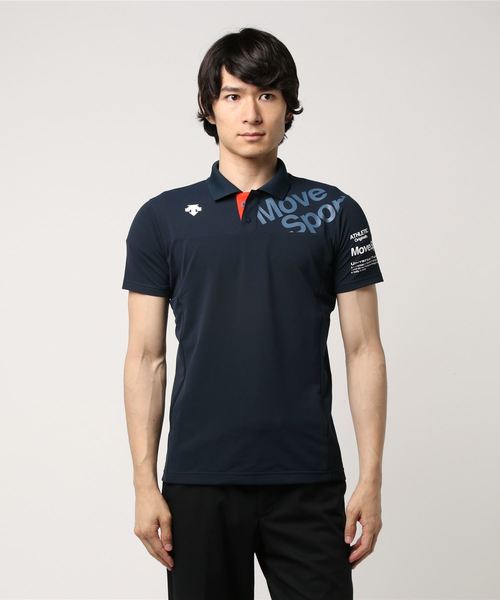 【未着用】 デサント DESCENTE メンズ 半袖 ポロシャツ タグ付き M DESCENTE デサント ポロシャツ 半袖 メンズ SUNSCREEN ミニ