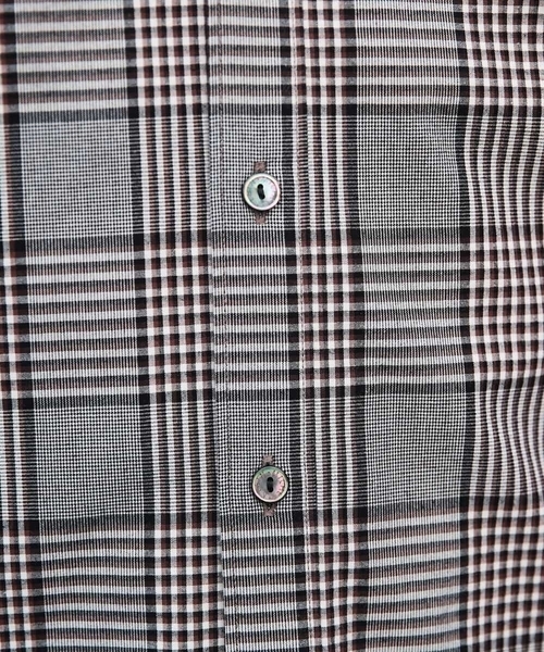 MICHEL KLEIN HOMME (ミッシェルクランオム)の「シャツ(ウェザーグレンチェック)(シャツ/ブラウス・メンズ・ブラウン・SMALL/MEDIUM/LARGE/X-LARGE)」の5枚目の写真