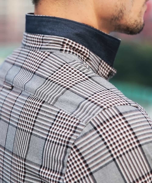 MICHEL KLEIN HOMME (ミッシェルクランオム)の「シャツ(ウェザーグレンチェック)(シャツ/ブラウス・メンズ・ブラウン・SMALL/MEDIUM/LARGE/X-LARGE)」の6枚目の写真