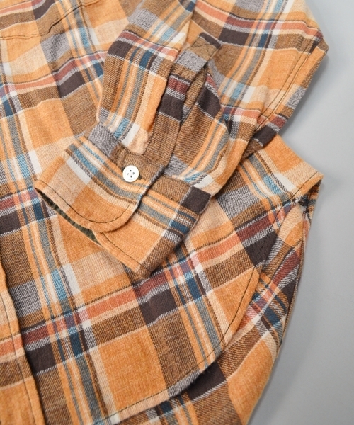 SHIPS JET BLUE（シップスジェットブルー）の「JB: タイニーカラー/ワイヤーシャツ■（シャツ/ブラウス・メンズ・ベージュ/ネイビー/オレンジ・SMALL/MEDIUM/LARGE）」の14枚目の写真