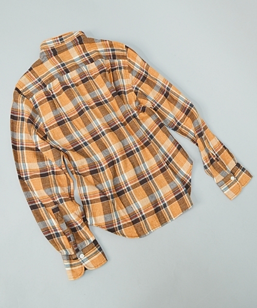 SHIPS JET BLUE（シップスジェットブルー）の「JB: タイニーカラー/ワイヤーシャツ■（シャツ/ブラウス・メンズ・ベージュ/ネイビー/オレンジ・SMALL/MEDIUM/LARGE）」の16枚目の写真