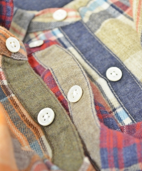 SHIPS JET BLUE（シップスジェットブルー）の「JB: タイニーカラー/ワイヤーシャツ■（シャツ/ブラウス・メンズ・ベージュ/ネイビー/オレンジ・SMALL/MEDIUM/LARGE）」の18枚目の写真