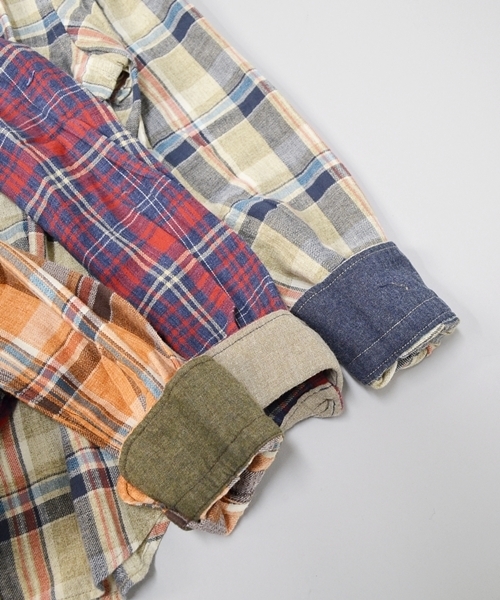 SHIPS JET BLUE（シップスジェットブルー）の「JB: タイニーカラー/ワイヤーシャツ■（シャツ/ブラウス・メンズ・ベージュ/ネイビー/オレンジ・SMALL/MEDIUM/LARGE）」の19枚目の写真