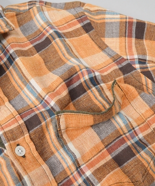 SHIPS JET BLUE（シップスジェットブルー）の「JB: タイニーカラー/ワイヤーシャツ■（シャツ/ブラウス・メンズ・ベージュ/ネイビー/オレンジ・SMALL/MEDIUM/LARGE）」の11枚目の写真