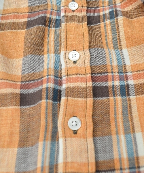 SHIPS JET BLUE（シップスジェットブルー）の「JB: タイニーカラー/ワイヤーシャツ■（シャツ/ブラウス・メンズ・ベージュ/ネイビー/オレンジ・SMALL/MEDIUM/LARGE）」の12枚目の写真