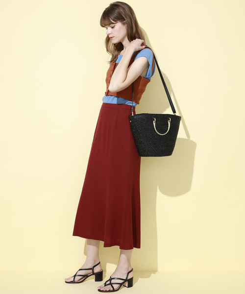 TOPKAPI（トプカピ）の「リボンかぶせ2wayカゴバッグ（かごバッグ・レディース・ライトベージュ/ロイヤルブルー/ブラック・FREE）」の4枚目の写真