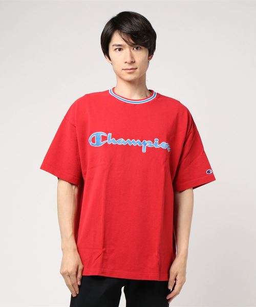 Champion(チャンピオン)の「【Champion/チャンピオン】メンズ Tシャツ アクションスタイル(Tシャツ/カットソー・メンズ・ホワイト/ネイビー/レッド系その他4/ブラック・SMALL/LARGE/X-LARGE/MEDIUM)」の1枚目の写真