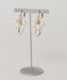 AMERICAN HOLIC | クリアパ-ツトップパールイヤリング(イヤリング)