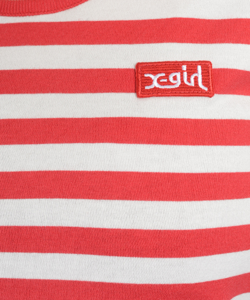 X-girl(エックスガール)の「BASIC BORDER TANK TOP(タンクトップ・レディース・レッド/イエロー/ネイビー・1/2)」の8枚目の写真