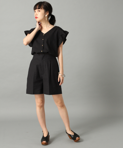 LOWRYS FARM(ローリーズファーム)の「L/Rラッフルフレンチスリーブ 836517(シャツ/ブラウス・レディース・オフホワイト/ブラック/ライトグレー/ベージュ・FREE)」の12枚目の写真