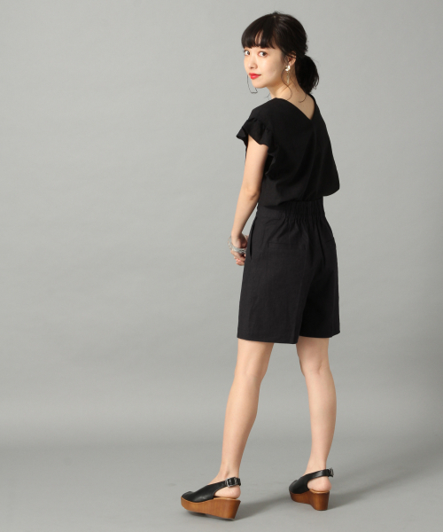 LOWRYS FARM(ローリーズファーム)の「L/Rラッフルフレンチスリーブ 836517(シャツ/ブラウス・レディース・オフホワイト/ブラック/ライトグレー/ベージュ・FREE)」の7枚目の写真