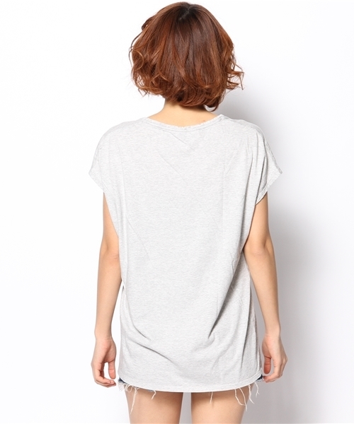 goa（ゴア）の「ﾈｲﾃｨﾌﾞﾌﾟﾘﾝﾄ Tシャツ（Tシャツ/カットソー・レディース・オフホワイト/グレー・FREE）」の5枚目の写真