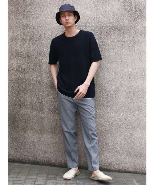 CRAFT STANDARD BOUTIQUE(クラフトスタンダードブティック)の「ボーダー風切替ニットプルオーバー○(ニット/セーター・メンズ・ネイビー/アイボリー/グレー系その他・M/LL/L)」の18枚目の写真