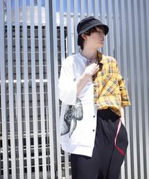 JERZY CHECK MIX MIX CREW & SHIRT/ジャージー チェックミックス クルーネックシャツ