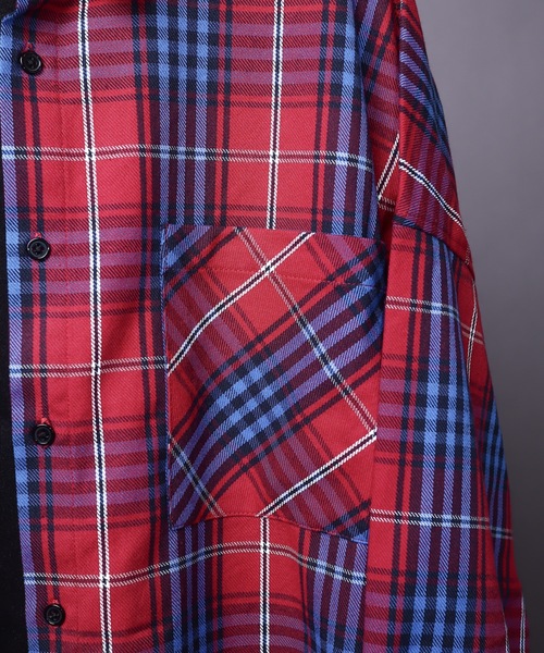 rovtski(ロフトスキー)の「JERZY CHECK MIX MIX CREW & SHIRT/ジャージー チェックミックス クルーネックシャツ(シャツ/ブラウス・メンズ・ホワイト×ブラック/ホワイト系その他/ホワイト×イエロー/ブラック系その他/ブラック系その他2・FREE)」の12枚目の写真