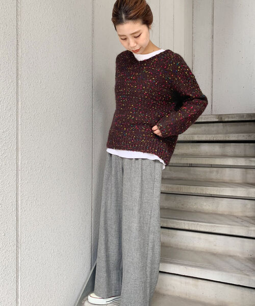 fredy repit（フレディレピ）の「カラーネップモヘヤVネック