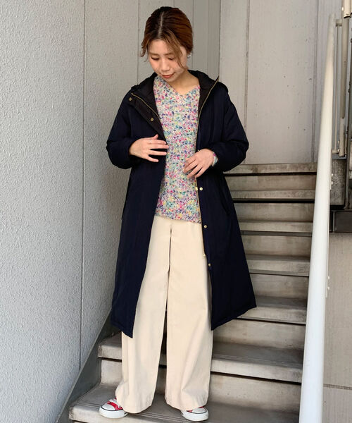 fredy repit（フレディレピ）の「カラーネップモヘヤＶネックプルオーバーニット（ニット/セーター・レディース・オフホワイト/ダークブラウン/イエロー・38）」の16枚目の写真