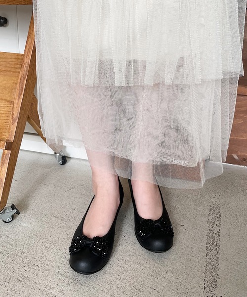 shopnikoniko（ショップニコニコ）の「日本製 バレエシューズ スパンコール リボン パンプス（パンプス・レディース・ブラック系その他/ブラック/ゴールド/ネイビー/グレー・22/22.5/23/23.5/24/24.5）」の20枚目の写真