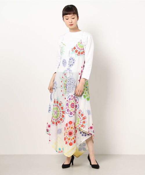 Desigual デシグアル のファッション 水着 曼荼羅模様肩紐ワンピース 水着 Packrite Com