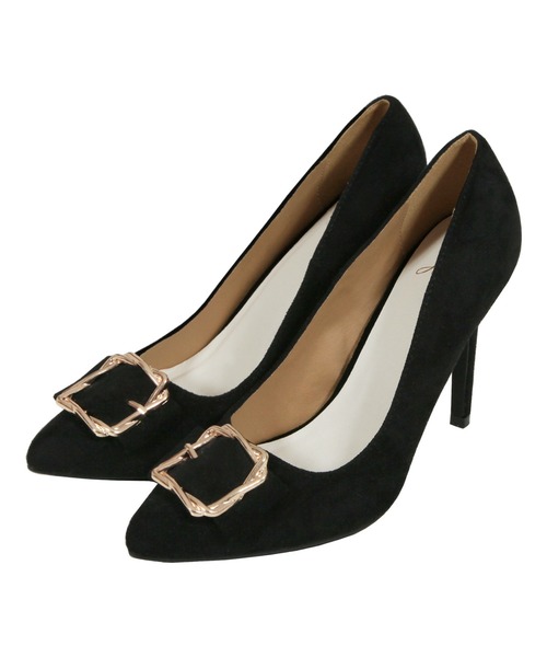 Julia Boutique（ジュリアブティック）の「バックル付きスエードヒールパンプス/550117（パンプス・レディース・ブラック/ピンク/ブルー/アイボリー/ベージュ/ブラック系その他/ラベンダー/ホワイト系その他・LL/3L/S/M/L/5L/4L）」の16枚目の写真