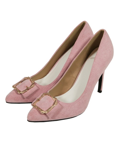 Julia Boutique（ジュリアブティック）の「バックル付きスエードヒールパンプス/550117（パンプス・レディース・ブラック/ピンク/ブルー/アイボリー/ベージュ/ブラック系その他/ラベンダー/ホワイト系その他・LL/3L/S/M/L/5L/4L）」の12枚目の写真