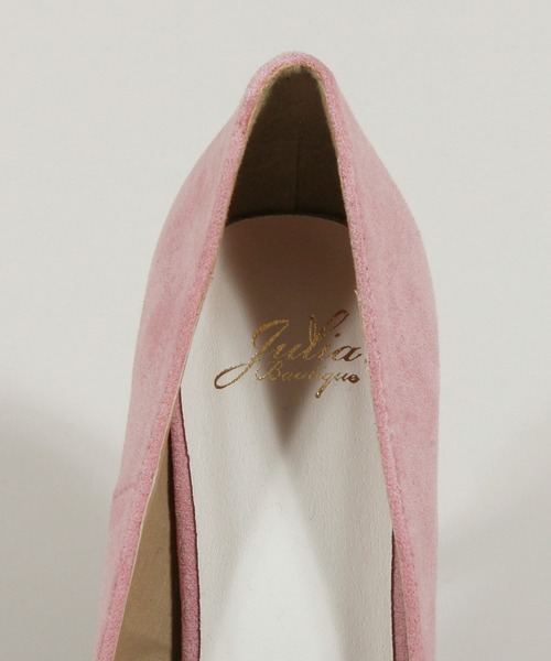 Julia Boutique（ジュリアブティック）の「バックル付きスエードヒールパンプス/550117（パンプス・レディース・ブラック/ピンク/ブルー/アイボリー/ベージュ/ブラック系その他/ラベンダー/ホワイト系その他・LL/3L/S/M/L/5L/4L）」の13枚目の写真