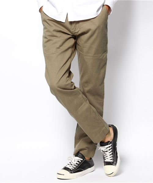 XLARGE(エクストララージ)の「SLIM FIT CHINO(チノパンツ・メンズ・ブラウン/ネイビー/カーキ/オリーブ・36inch/34inch/32inch/30inch)」の3枚目の写真