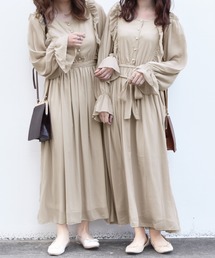 PairPair | リボン付フリルワンピース(ワンピース)