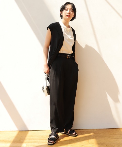 PAGEBOY（ページボーイ）の「セットアップ モードジレ（その他アウター・レディース・ライトブルー/ブラック・FREE）」の8枚目の写真