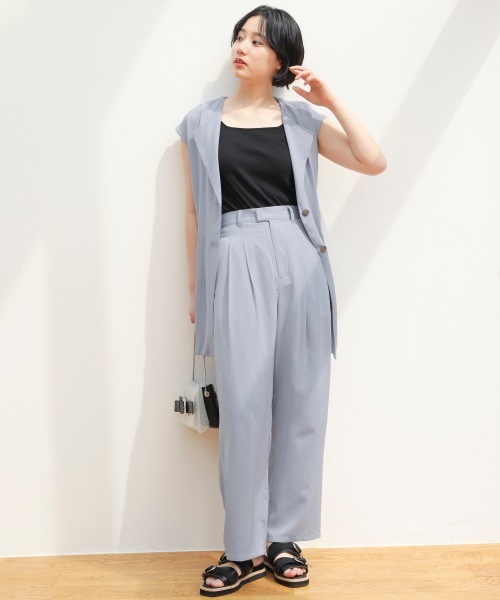 PAGEBOY（ページボーイ）の「セットアップ モードジレ（その他アウター・レディース・ライトブルー/ブラック・FREE）」の10枚目の写真