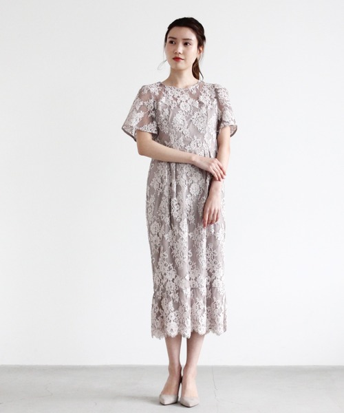 セール ワンピース ドレス レースマーメイドワンピース ドレス Kaene カエン のファッション