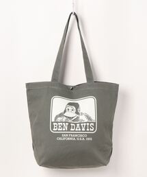 《BEN DAVIS》PRINT TOTE/コットン トートバッグ A4 大容量