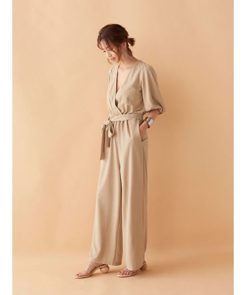 安田美沙子コラボ】カシュクールオールインワン（ワンピース）｜Now me