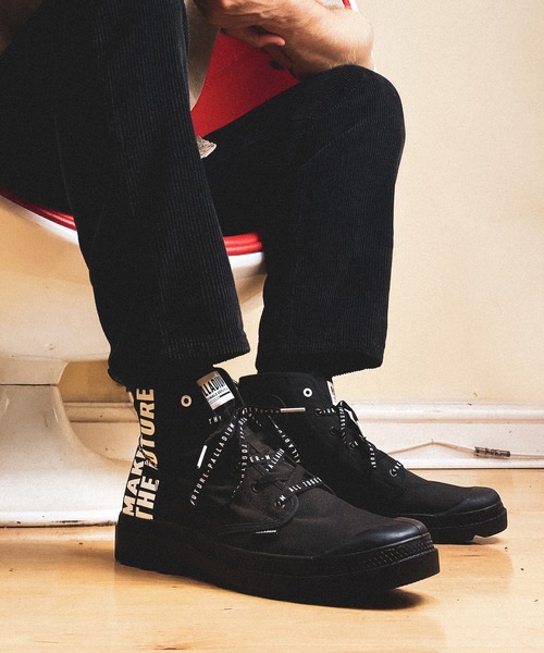 PALLADIUM（パラディウム）の「PALLADIUM/パラディウム PAMPA HI FUTURE/パンパ ハイ フューチャー（スニーカー・メンズ・ホワイト/ブラック・23cm/23.5cm/24cm/24.5cm/25cm/25.5cm/26cm/26.5cm/27cm/27.5cm/28cm/22.5cm/29cm）」の7枚目の写真