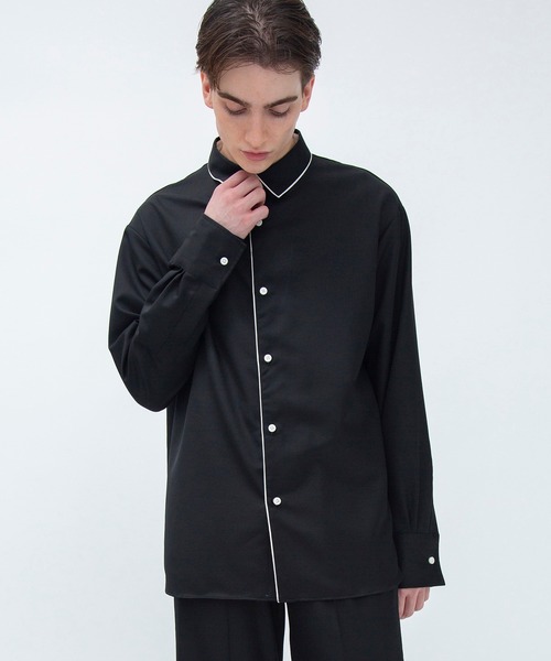 F(エフ)(エフ)の「【F】BACK OPEN LONG SHIRTS(テーラードジャケット・メンズ・ブラック・1/2)」の5枚目の写真