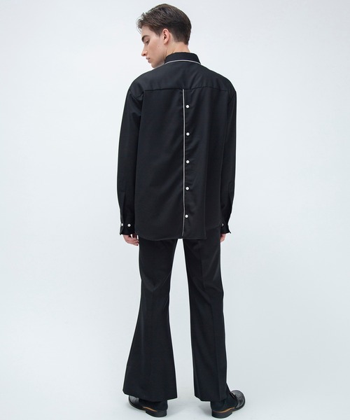 F(エフ)(エフ)の「【F】BACK OPEN LONG SHIRTS(テーラードジャケット・メンズ・ブラック・1/2)」の9枚目の写真