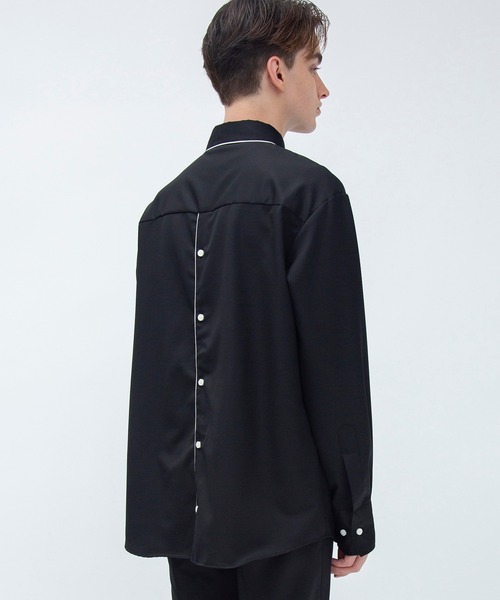 F(エフ)(エフ)の「【F】BACK OPEN LONG SHIRTS(テーラードジャケット・メンズ・ブラック・1/2)」の10枚目の写真