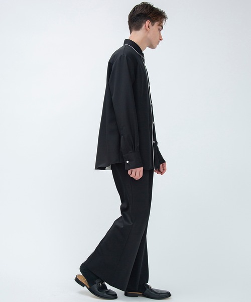 F(エフ)(エフ)の「【F】BACK OPEN LONG SHIRTS(テーラードジャケット・メンズ・ブラック・1/2)」の3枚目の写真