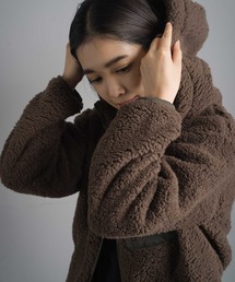 ボア フード付きジャケット