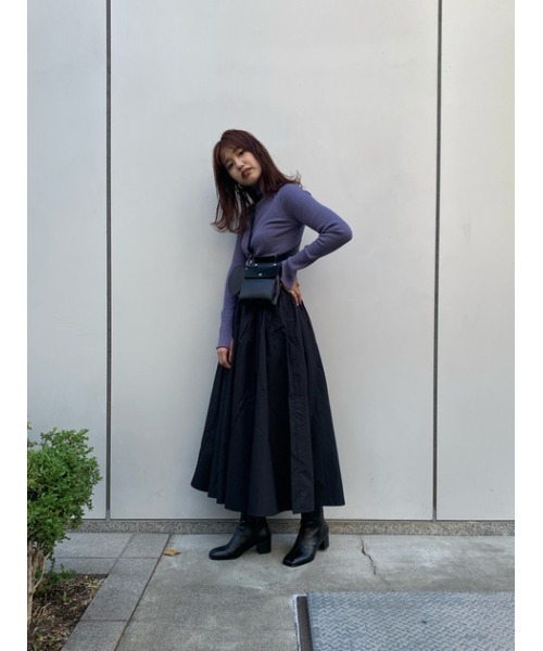 M_（エムアンダーバー）の「【M_】GATHER スカート（スカート・レディース・ベージュ/ブラック/オフホワイト・1/2）」の17枚目の写真