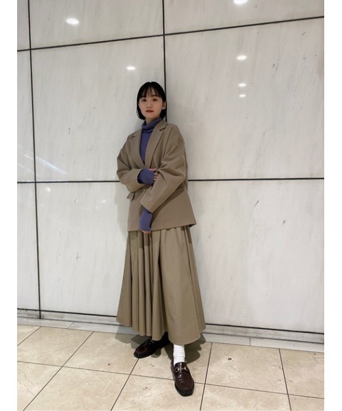 M_（エムアンダーバー）の「【M_】GATHER スカート（スカート・レディース・ベージュ/ブラック/オフホワイト・1/2）」の18枚目の写真