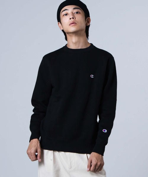 Champion（チャンピオン）の「WEGO/Champion 起毛刺繍プルオーバー（スウェット・メンズ・ホワイト/ブラック/ダークグリーン・MEDIUM/LARGE）」の2枚目の写真