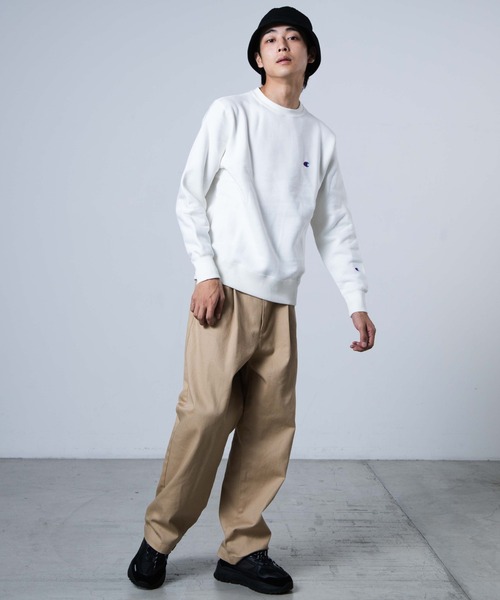 Champion（チャンピオン）の「WEGO/Champion 起毛刺繍プルオーバー（スウェット・メンズ・ホワイト/ブラック/ダークグリーン・MEDIUM/LARGE）」の7枚目の写真