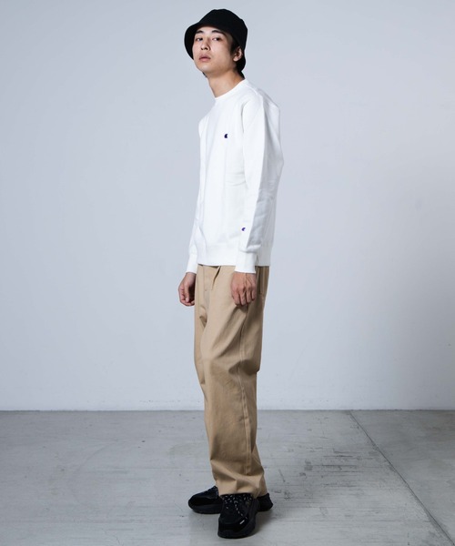 Champion（チャンピオン）の「WEGO/Champion 起毛刺繍プルオーバー（スウェット・メンズ・ホワイト/ブラック/ダークグリーン・MEDIUM/LARGE）」の8枚目の写真