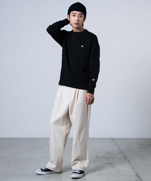 Champion（チャンピオン）の「WEGO/Champion 起毛刺繍プルオーバー（スウェット・メンズ・ホワイト/ブラック/ダークグリーン・MEDIUM/LARGE）」の10枚目の写真